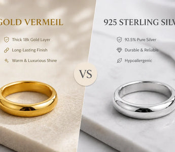 Gold vermeil vs sterling silver rings