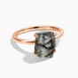 Black Rutilated Quartz Rings