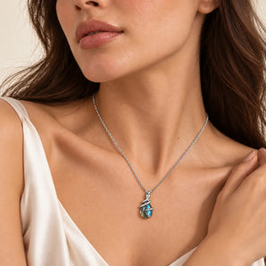 Pear Labradorite Serpent Wrap Necklace - Wild Oath