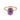 Amethyst Cabochon Ring - Minimal Spiritual 18KT Rose Gold Vermeil Front View