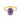 Amethyst Cabochon Ring - Minimal Spiritual 18KT Yellow Gold Vermeil Front View