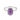 Amethyst Cabochon Ring - Minimal Spiritual 925 Sterling Silver Front View