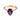 Amethyst Pear Ring - Still Light 18KT Rose Gold Vermeil Front View
