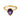 Amethyst Pear Ring - Still Light 18KT Yellow Gold Vermeil Front View