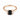 Baguette Black Onyx Ring – Seraph 18KT Rose Gold Vermeil Front View