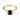 Baguette Black Onyx Ring – Seraph 18KT Yellow Gold Vermeil Front View