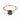 Baguette Black Rutilated Quartz Ring – Seraph 18KT Rose Gold Vermeil Front View