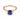 Baguette Blue Sapphire Ring – Seraph 18KT Rose Gold Vermeil Front View