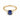 Baguette Blue Sapphire Ring – Seraph 18KT Yellow Gold Vermeil Front View