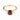 Baguette Garnet Ring – Seraph 18KT Yellow Gold Vermeil Front View