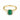 Baguette Malachite Ring – Seraph 18KT Yellow Gold Vermeil Front View