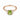Baguette Peridot Ring – Seraph 18KT Rose Gold Vermeil Front View