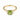 Baguette Peridot Ring – Seraph 18KT Yellow Gold Vermeil Front View