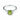 Baguette Peridot Ring – Seraph 925 Sterling Silver Front View
