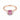 Baguette Pink Tourmaline Ring – Seraph 18KT Rose Gold Vermeil Front View
