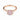 Baguette Rose Quartz Ring – Seraph 18KT Rose Gold Vermeil Front View