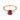 Baguette Ruby Ring – Seraph 18KT Rose Gold Vermeil Front View
