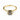 Baguette Smoky Quartz Ring – Seraph 18KT Yellow Gold Vermeil Front View