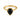 Black Onyx Pear Ring - Still Light 18KT Yellow Gold Vermeil Front View