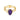 Double Band Raw Amethyst Ring - Interweave 18KT Yellow Gold Vermeil Front View