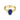 Double Band Raw Lapis Lazuli Ring - Interweave 18KT Yellow Gold Vermeil Front View