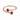 Double Cabochon Ruby Ring - Twins Collection 18KT Rose Gold Vermeil Front View