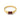 Garnet Baguette Ring - Axis 18KT Yellow Gold Vermeil Front View