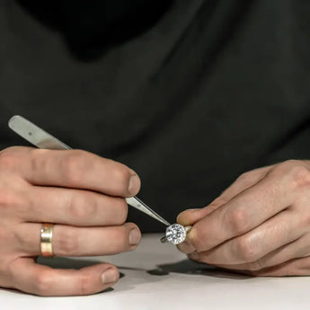 handcrafted ring detail jeweler at work
