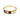 Heart Multigem Arc Ring - Crescent Line 18KT Yellow Gold Vermeil Front View