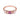 Heart Pink Gradient Arc Ring - Crescent Line 18KT Rose Gold Vermeil Front View