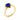 Lapis Lazuli Pear Ring - Still Light 18KT Yellow Gold Vermeil Side View