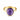 Large Cabochon Amethyst Ring - Bold Serenity 18KT Yellow Gold Vermeil Front View