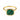 Malachite Cushion Ring - Pure Hush 18KT Yellow Gold Vermeil Front View