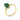 Malachite Marquise Ring - Silent Glow 18KT Yellow Gold Vermeil Side View