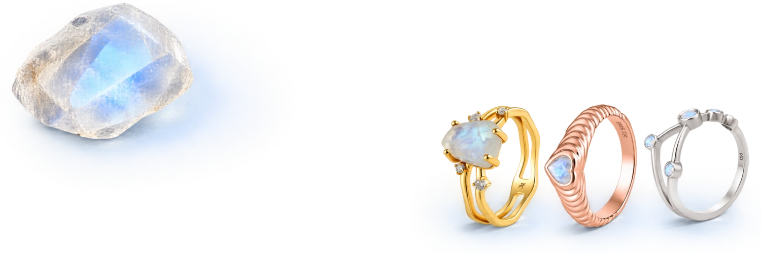 Moonstone Rings