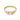 Morganite Baguette Ring - Axis 18KT Yellow Gold Vermeil Front View