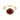 Oval Garnet Bezel Ring - Contour 18KT Yellow Gold Vermeil Front View