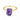 Raw Amethyst Ring - Freeform 18KT Yellow Gold Vermeil Front View