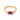 Ruby Baguette Ring - Axis 18KT Yellow Gold Vermeil Front View