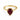 Ruby Pear Ring - Still Light 18KT Yellow Gold Vermeil Front View