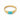 Turquoise Baguette Ring - Axis 18KT Yellow Gold Vermeil Front View